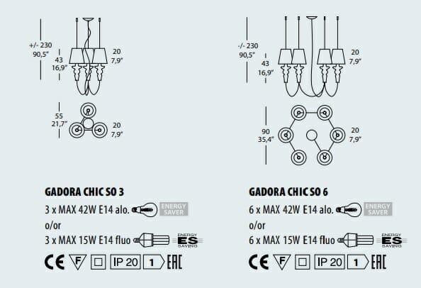 GADORA CHIC SO Evi Style lampa wisząca - obrazek 4