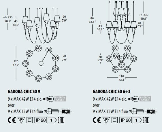 GADORA CHIC SO Evi Style lampa wisząca - obrazek 5