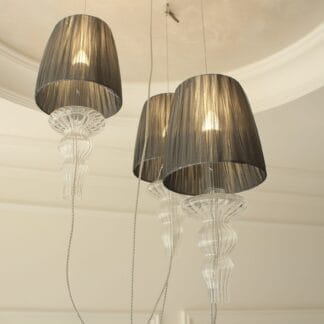 GADORA SO3 szaro-srebrna Evi Style lampa wisząca