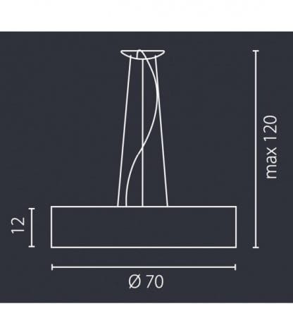 TONGA 60,70,80 cm Ramko duża lampa wisząca - obrazek 5