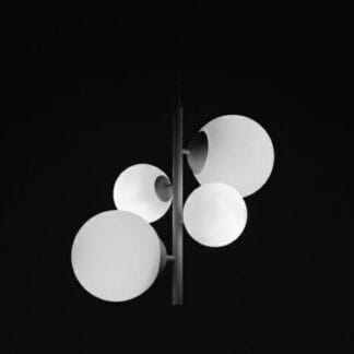 Lampa wisząca BLOOM 4 w kolorze czarna