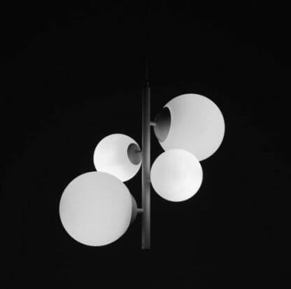 Lampa wisząca BLOOM 4 w kolorze czarna