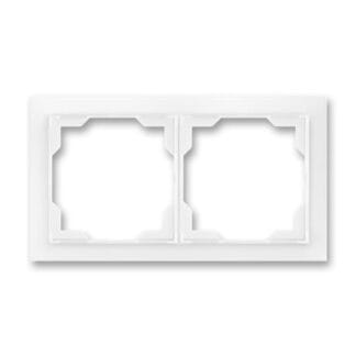 Ramka podwójna ABB NEO biała