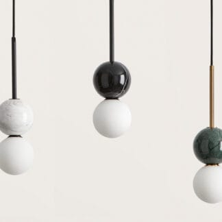 DALT Aromas del Campo lampa wisząca z marmurową kulą