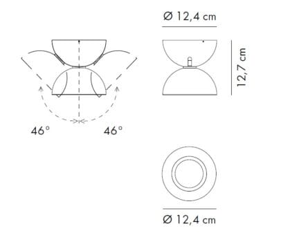 DODOT Axo Light kinkiet/lampa sufitowa 15 kolorów - obrazek 9
