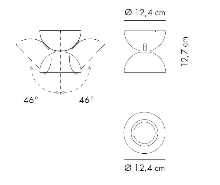 DODOT Axo Light kinkiet/lampa sufitowa 15 kolorów - obrazek 9