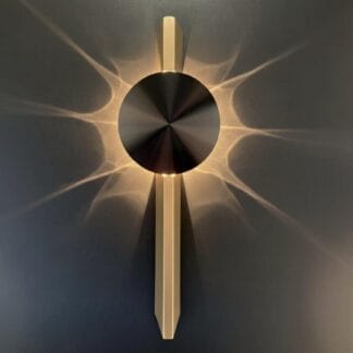 FLUX Zumaline złoty kinkiet dekoracyjny