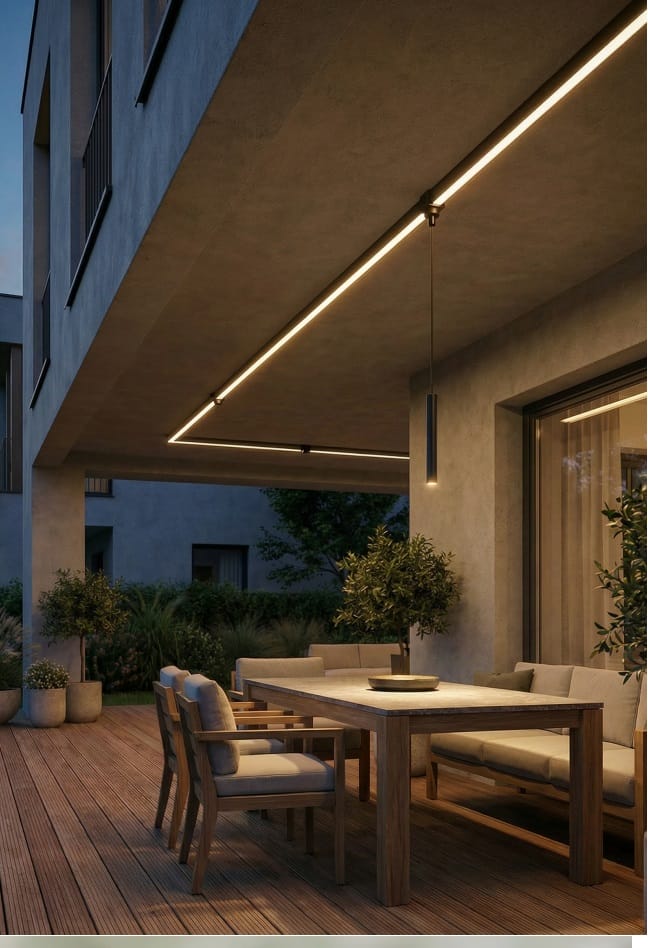 Szynoprzewody doszczelniane Track IP65 Azzardo lampy ogrodowe, lampy zewnętrzne, lampy kraków Luminis